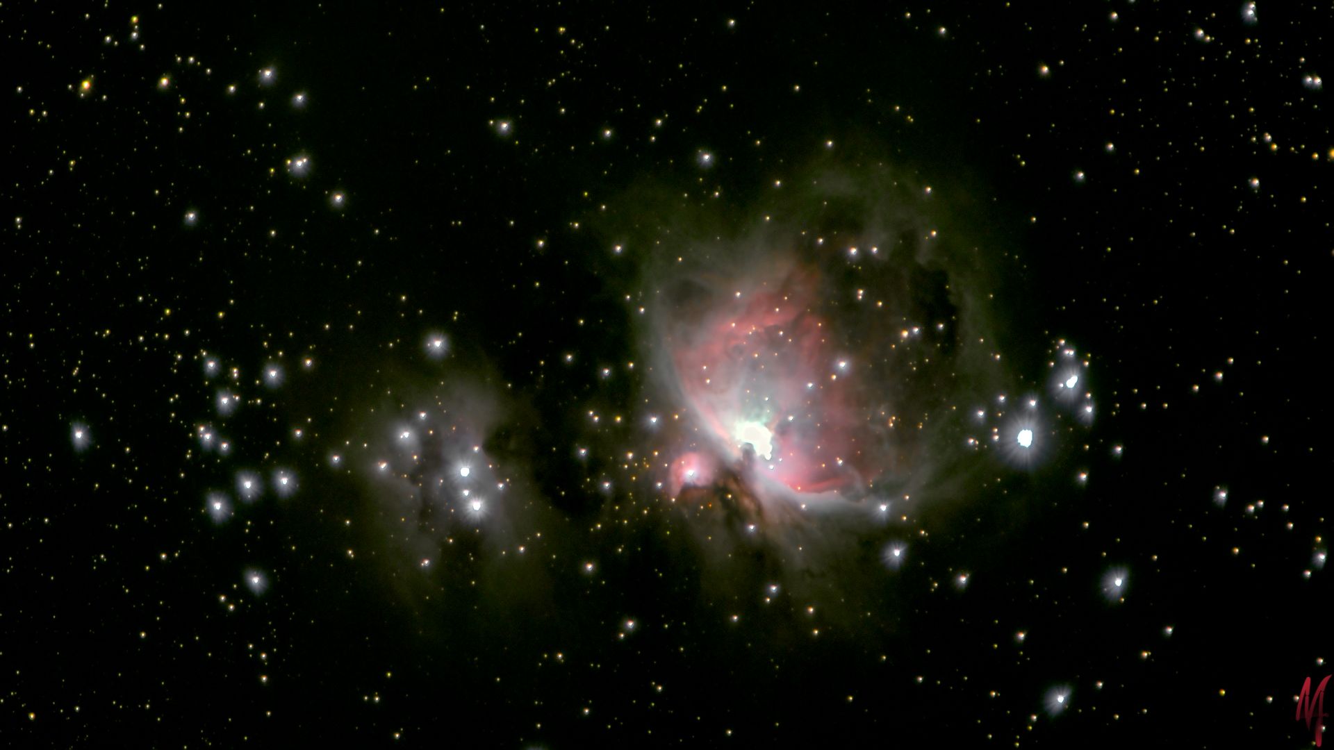 Orionnebel und Running Man Nebula